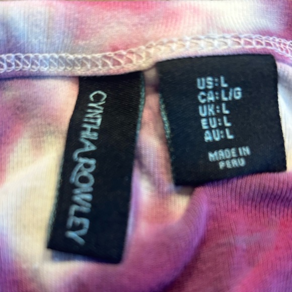 Cynthia Rowley tie-dyed crew neck t - Picture 2 of 3
